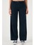 Pamuklu Standart Fit Yüksek Bel Geniş Paça Pantolon Bayan Pantolon 668YP5193 3