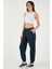 Pamuklu Standart Fit Normal Bel Lastikli Paça Kemerli Jogger Pantolon Bayan Pantolon 668YP5045 1