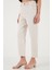 Pamuklu Standart Fit Yüksel Bel Düz Paça Pantolon Bayan Pantolon 668YP4924 3