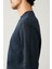 Erkek Lacivert Bisiklet Yaka İnterlok Baskılı Regular Fit Sweatshirt A41Y1203 5