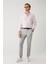 Erkek Açık Gri Beli Lastikli Bi-Stretch Slim Fit Chino Pantolon B003033 1