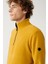 Erkek Hardal Soğuğa Dayanıklı Yarım Fermuarlı Dik Yaka Polar Regular Fit Sweatshirt E001068 2