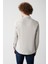Erkek Açık Gri Düğmeli Yaka Slim Fit Dar Kesim Gömlek B002001 4