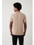 Erkek Vizon Fermuarlı Rayon Fitil Örgülü Polo Yaka Triko T-shirt A41y5073 4