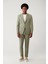 Erkek Açık Haki Yırtmaçlı Astarsız Way Stretch Lightweight Comfort Slim Fit Ceket A41Y4003 5