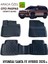 Newdeco Hyundai Santa Fe Hybrid 2020 Sonrasi Için 5,5d Carbon Style Havuzlu Paspas - Tpe Malzeme 1