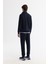 Erkek Lacivert Dik Yaka Fermuarlı 3 İplik Şardonlu Regular Fit Sweatshirt E001020 4
