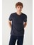 Erkek 5'li %100 Pamuk Bisiklet Yaka T-Shirt E001021 4