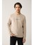 Erkek Taş Bisiklet Yaka Interlok Baskılı Sweatshirt A41y1246 1