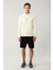 Erkek Ekru Kapüşonlu 3 Iplik Şardonlu Baskılı Sweatshirt A41y1247 5