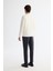 Erkek Ekru Bisiklet Yaka Pamuklu Baskılı Elastan Sweatshirt A42y1267 4