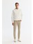 Erkek Ekru Kapüşonlu Baskılı Elastan Sweatshirt A42y1332 5