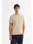 Erkek Vizon Bisiklet Yaka Gofreli Elastan T-shirt A42y1004 1
