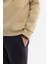 Erkek Bej Kapüşonlu Pamuklu Baskılı Elastan Sweatshirt A42Y1321 4