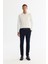 Erkek Lacivert Slim Fit Yandan Cepli Dokulu Bi-Stretch Takım Elbise Pantolonu A42Y3211 1