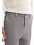 Erkek Gri Slim Fit Yandan Cepli Dokulu Bi-Stretch Takım Elbise Pantolonu A42Y3211 4