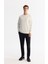 Erkek Ekru Bisiklet Yaka Pamuklu Baskılı Elastan Sweatshirt A42y1227 5