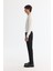 Erkek Siyah Slim Fit Yandan Cepli Dokulu Bi-Stretch Takım Elbise Pantolonu A42Y3211 2