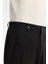 Erkek Siyah Slim Fit Yandan Cepli Dokulu Bi-Stretch Takım Elbise Pantolonu A42Y3211 4