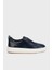 Logolu Deri Kalın Tabanlı Slip-On Sneaker Ayakkabı Erkek Ayakkabı MBCD21995BARTMVIU55 1