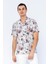 Erkek Regular Fit Desenli Kısa Kollu T-Shirt Gömlek 7