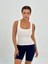 Kaşkorse Kumaş Geniş Askılı Crop Bluz 1