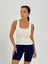 Kaşkorse Kumaş Geniş Askılı Crop Bluz 2