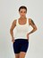 Kaşkorse Kumaş Geniş Askılı Crop Bluz 3