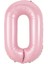 Beysüs Pembe 0 Rakam Folyo Balon 80 cm 1
