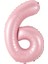Pembe 6 Rakam Folyo Balon 80 cm 1