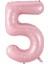Pembe 5 Rakam Folyo Balon 80 cm 1