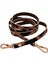 Leopar Renk 5 mm Suni Deri Spagetti Model Çanta Sapı Light Gold Metal 1
