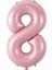 Pembe 8 Rakam Folyo Balon 80 cm 1