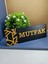 Mutfak Yazılı Yönlendirme Levhası 20X7 cm Siyah Üzeri Gold 2