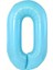Mavi 0 Rakam Folyo Balon 80 cm 1