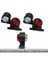 4 Adet Mini 12 Ledli Takoz Lamba 12-24 Volt Kırmızı Beyaz 1