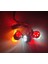 2 Adet 12 Ledli Mini Takoz Lamba 12-24 Volt Sarı Kırmızı 4