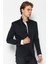 Erkek Slim Fit Düğmeli Çok Cepli Deri Detaylı Astarlı Dik Yaka Klasik Ceket 3