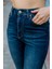 Yüksek Bel, Esnek Skinny Denim Dar Kalıp Mom Jean Kadın Kot Pantolon @cremona 3