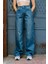 Yüksek Bel, Geniş Paça Denim Geniş Paça Palazzo Kadın Jean Kot Pantolon @asti 2