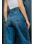 Yüksek Bel, Geniş Paça Denim Geniş Paça Palazzo Kadın Jean Kot Pantolon @asti 5
