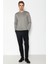 Unisex Bisiklet Yaka Teknolojik Ipeksi Pamuk Kumaş Sweatshirt 2