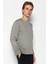 Unisex Bisiklet Yaka Teknolojik Ipeksi Pamuk Kumaş Sweatshirt 3