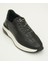 Siyah Bağcıklı Deri Sneaker 3