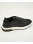 Siyah Bağcıklı Deri Sneaker 4