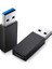 ADS-613 USB 3.1 To Type-C 10 Gbps Gen2 Yüksek Hızlı Data Şarj Çevirici Dönüştürücü Adaptör Siyah (2 Adet) 1