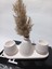 Pampas Vazolu Tabaklı Ikili Tealight Mumluk Set 2