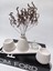 Pampas Vazolu Tabaklı Ikili Tealight Mumluk Set 3