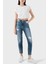 Streç Pamuklu Mom Fit Yüksek Bel Boru Paça Jeans J20J2245131A4 Bayan Kot Pantolon J20J224513 1A4 1