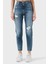 Streç Pamuklu Mom Fit Yüksek Bel Boru Paça Jeans J20J2245131A4 Bayan Kot Pantolon J20J224513 1A4 2